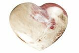 Polished Triassic Petrified Wood Heart - Madagascar #194902-1